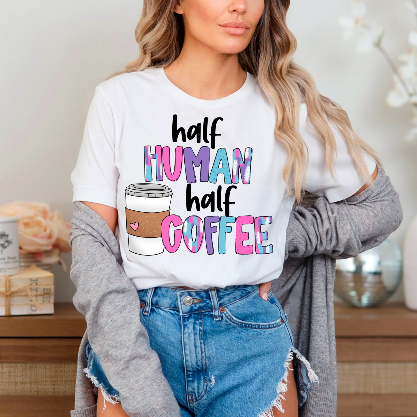Half human half coffee