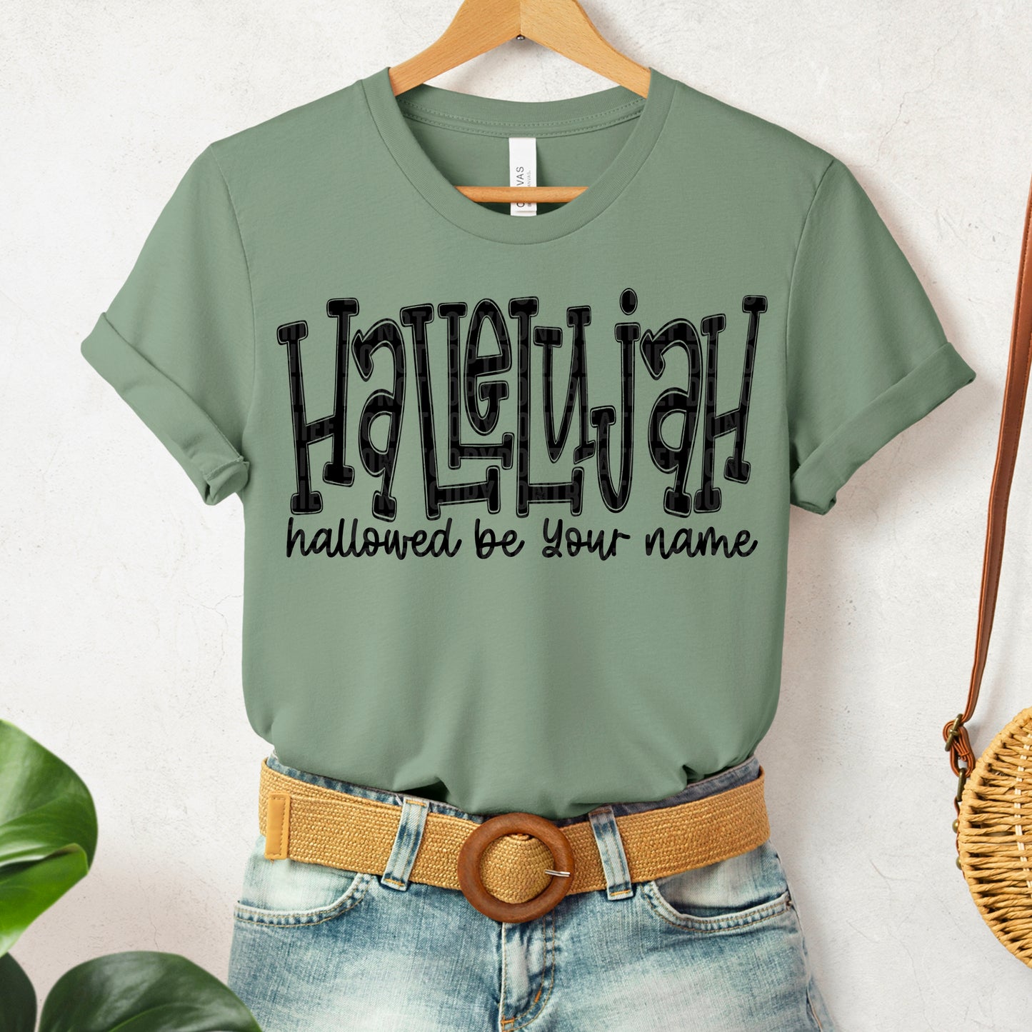 Hallelujah hallowed be your name (black)