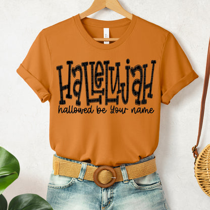 Hallelujah hallowed be your name (black)