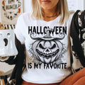 Halloween Is My Favorite Scary Pumpkin BLACK - DTF Transfer