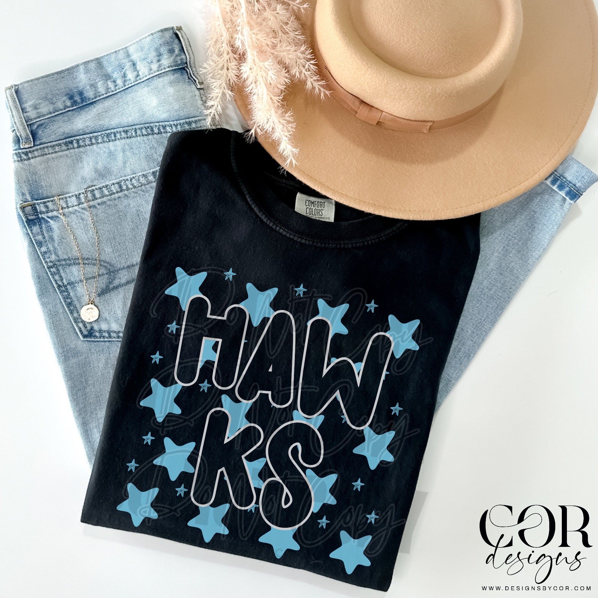 Hawks (blue stars) – Earthline Customs