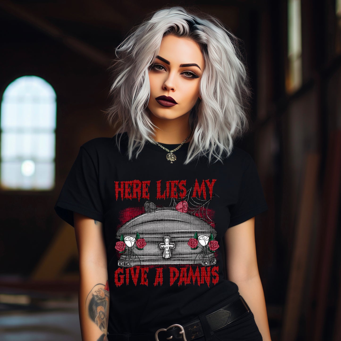 Here Lies My Give A Damns - DTF Transfer