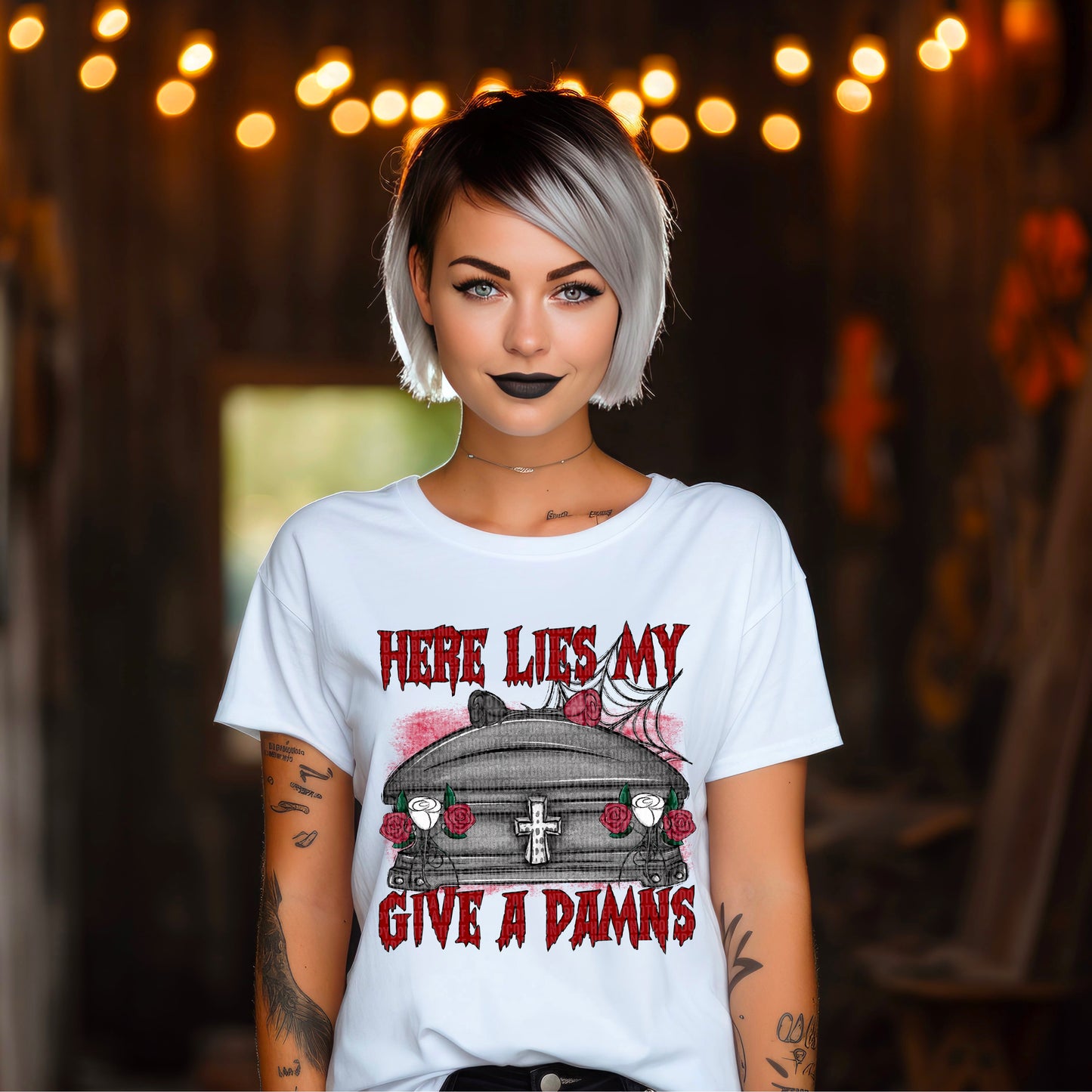Here Lies My Give A Damns - DTF Transfer