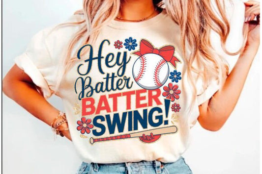 Hey Batter Batter Swing Red And Blue