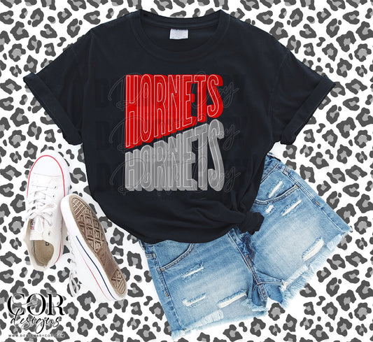 Hornets Red And Silver