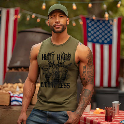 Hunt Hard Worry Less - DTF Transfer