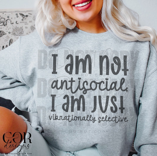 I am not antisocial