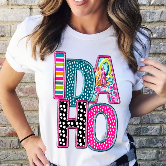 Faux Embroidery Patterned Idaho