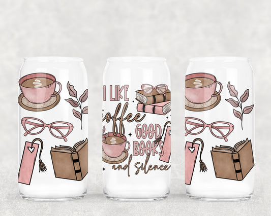 Coffee Good Book Silence - UV Libby Wrap