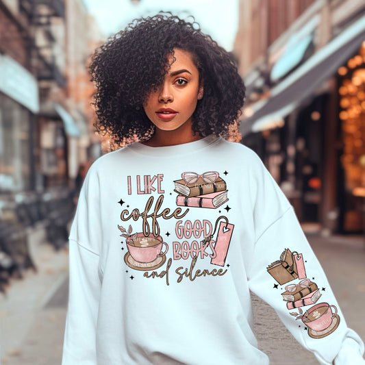 Coffee, Good Books, And Silence-SLEEVE