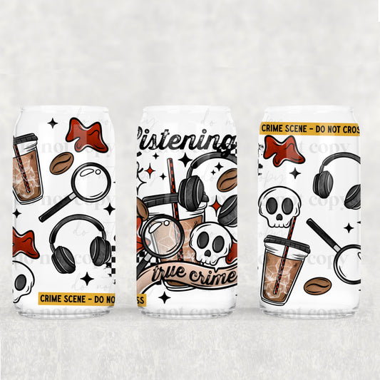 Listening to True Crime- UV Libby Wrap