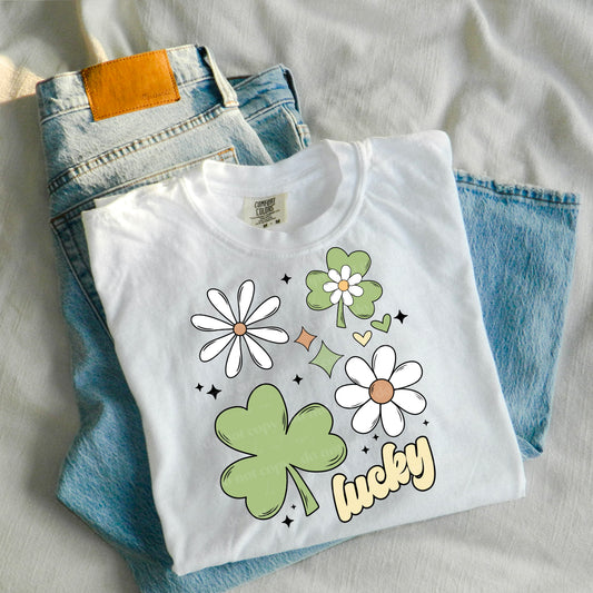 Lucky Shamrock/Flower Collage