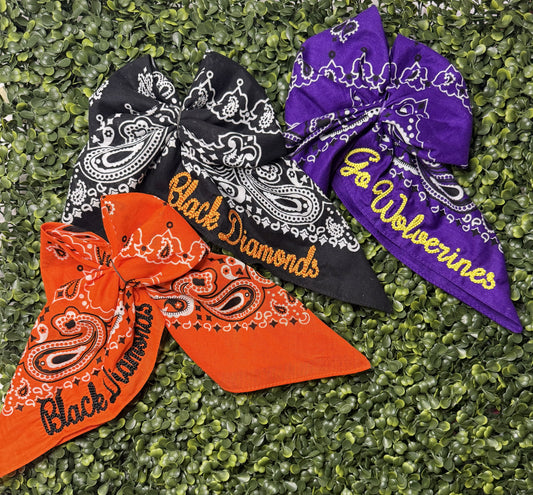 Embroidered Mascot Bandana's