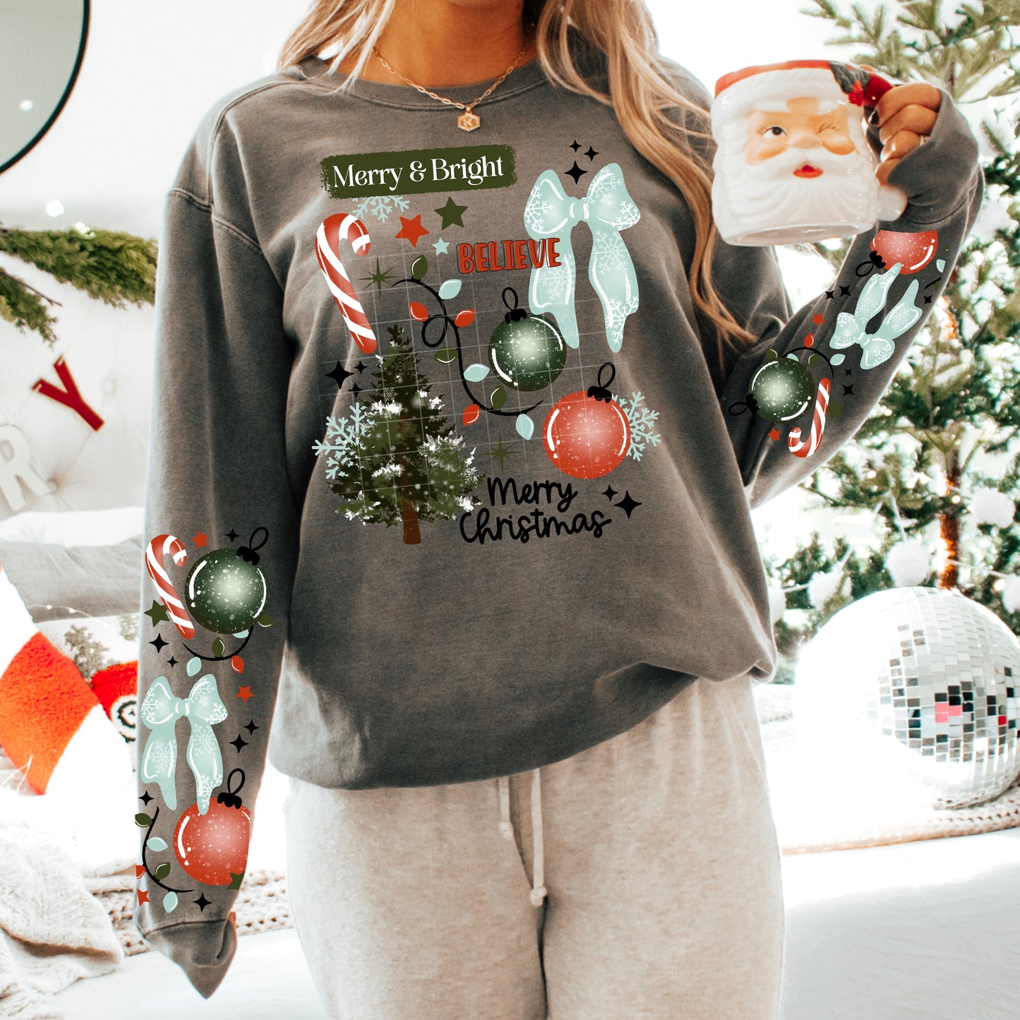 MERRY AND BRIGHT BELIEVE GREEN