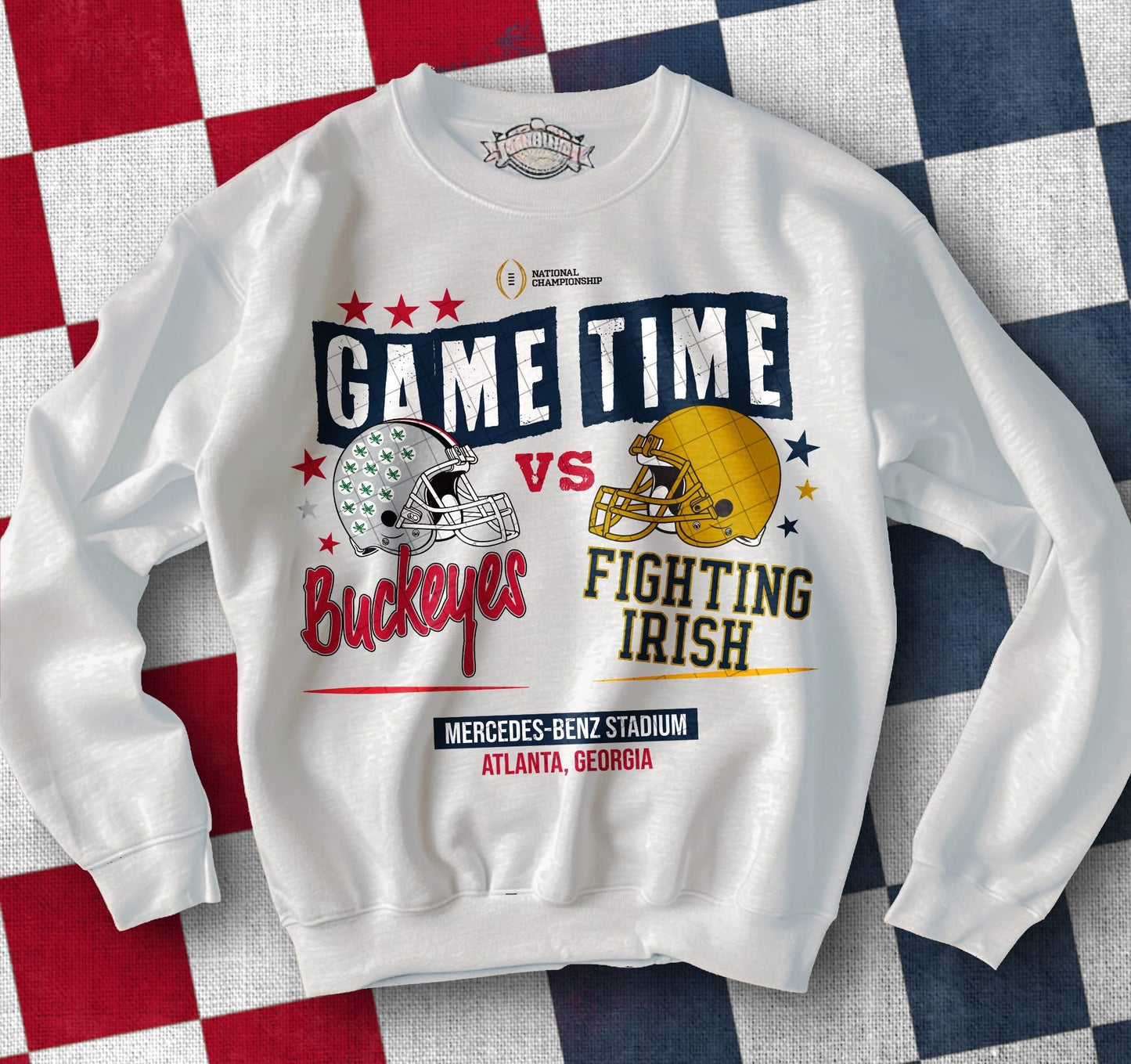 National Championship Game Time Blue Buckeyes Irish