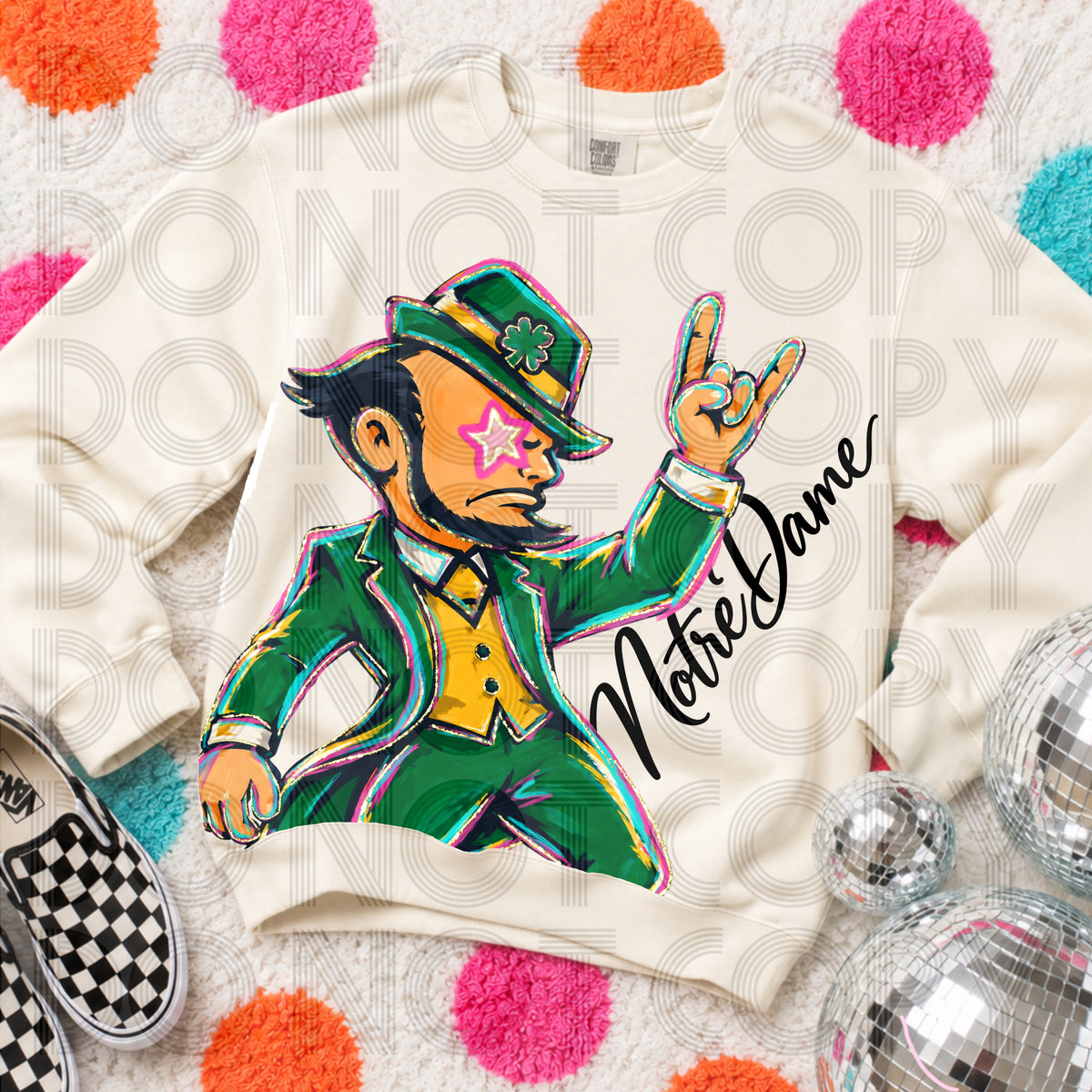 Cropped Delulu Mascot Notre Dame