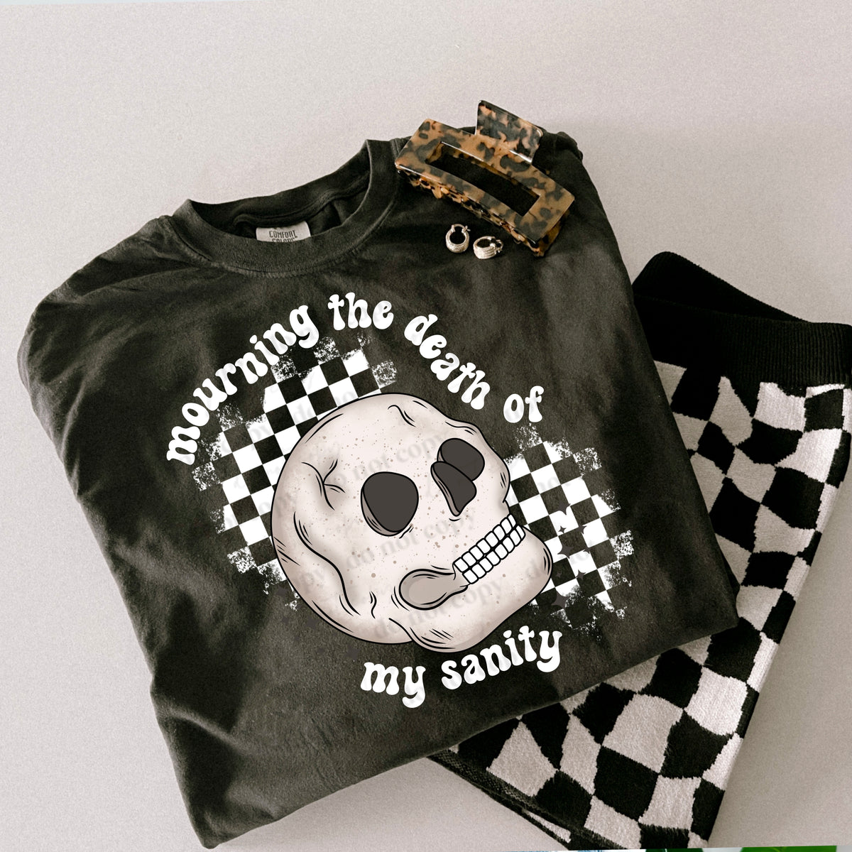 MOURNING THE DEATH OF MY SANITY- WHITE