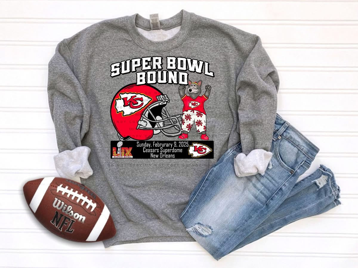 Super Bowl Bound Chiefs Helmet With Mascot
