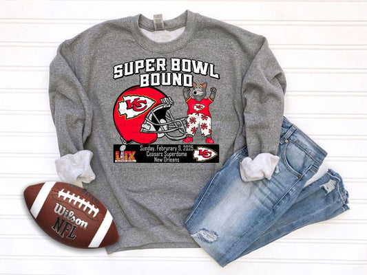 Super Bowl Bound Chiefs Helmet With Mascot