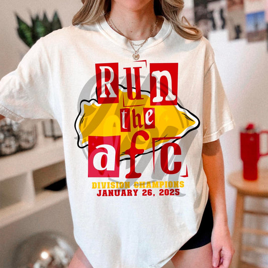 Chiefs Run The AFC Conference Champs Red