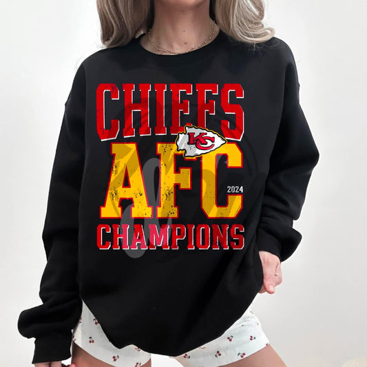 Chiefs AFC Conference Champs white letters 2024