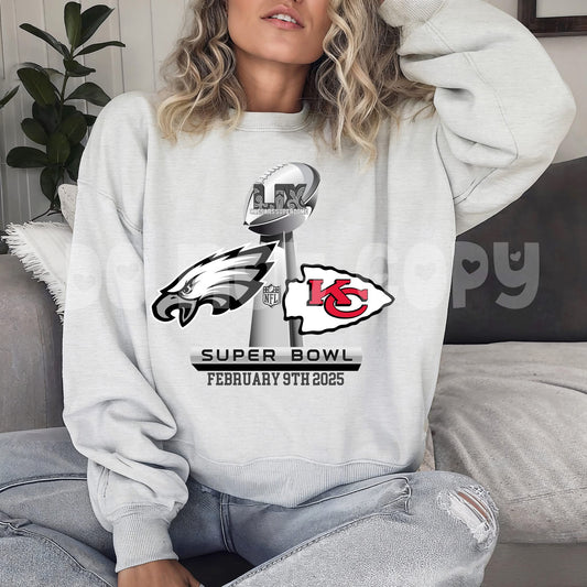 Super Bowl LIX Eagles VS Chiefs Logos