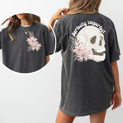 FLORAL SKULL-WHITE
