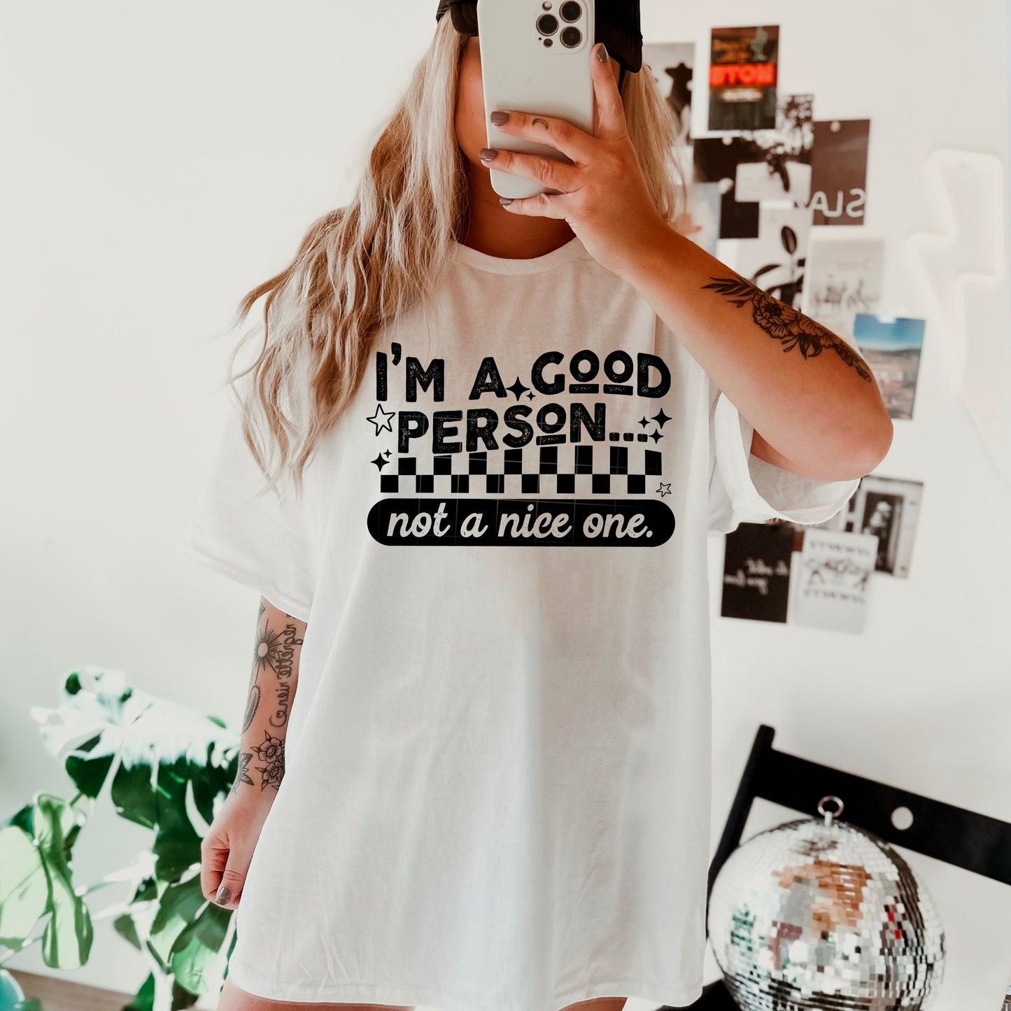 IM A GOOD PERSON NOT A NICE ONE BLACK