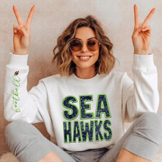 Football, light green - sleeve