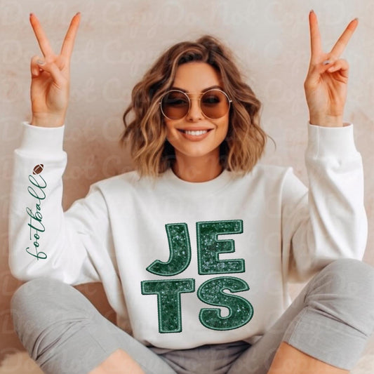 Football, green - sleeve