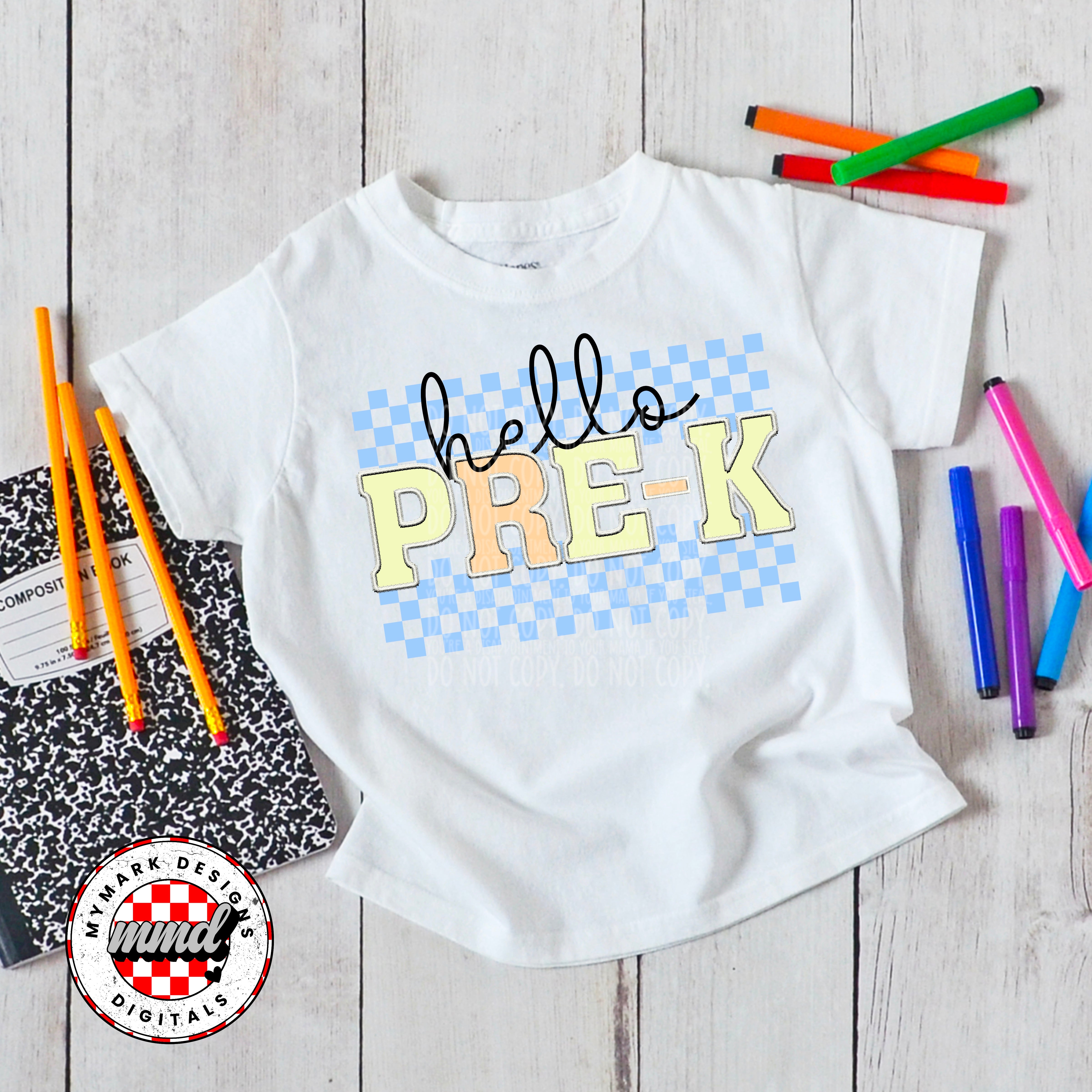 Hello Pre Fall Hello Pre K-BLUE – Earthline Customs