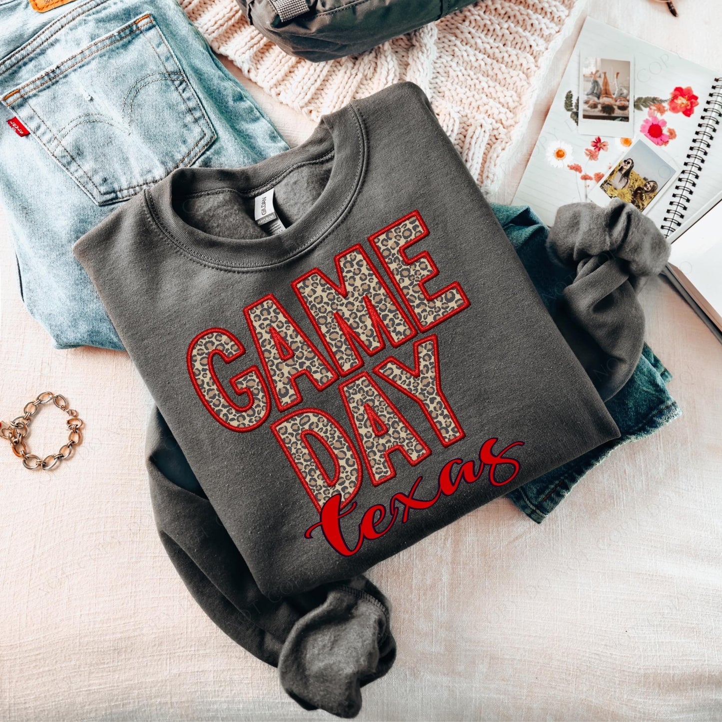 Game day, Texas - cheetah print