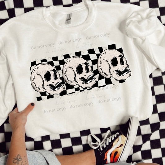 SKELLIE CHECKER GRID-BLACK