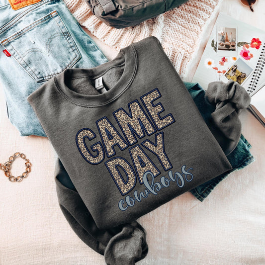 Game day, Cowboys - cheetah print