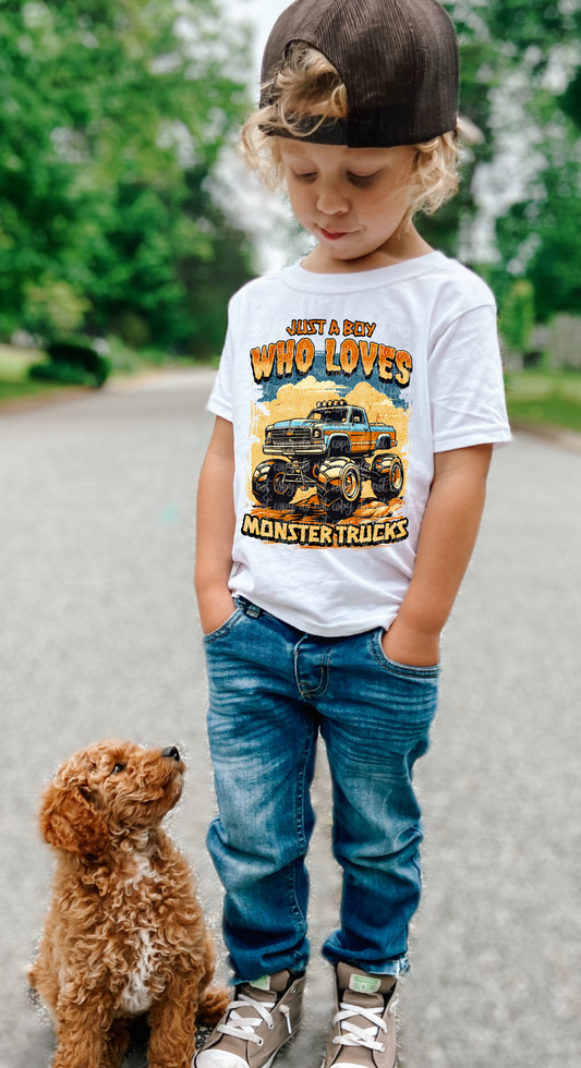 Just A Boy Who Loves Monster Trucks