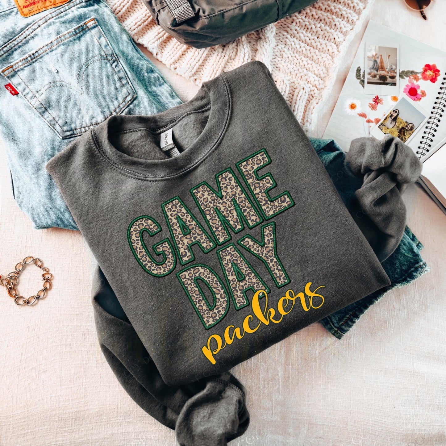 Game day, Packers - cheetah print