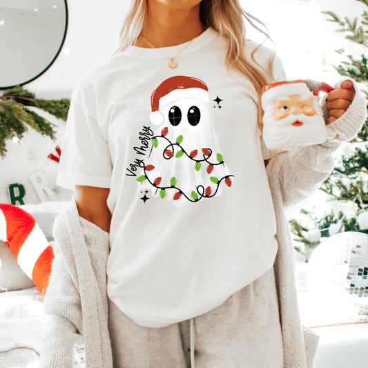 Very Merry Christmas Ghost (black)