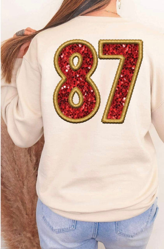 87 Faux Sequin Embroidery