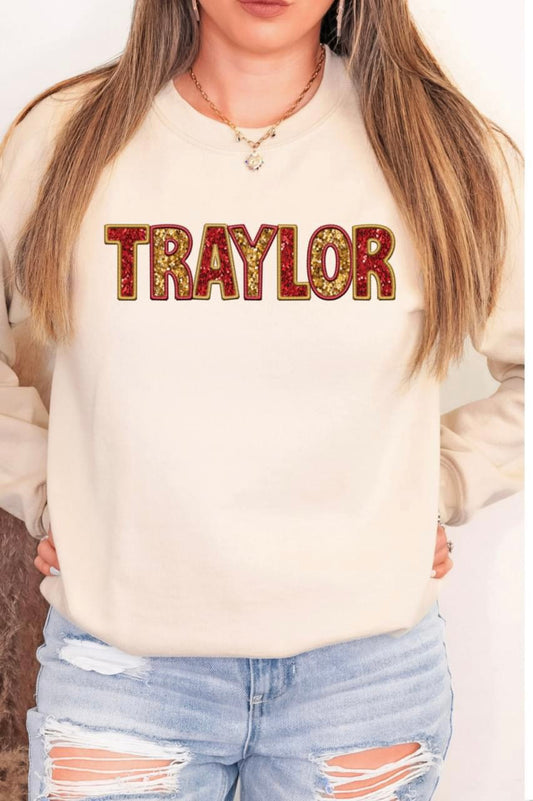 Traylor Faux Sequin Embroidery