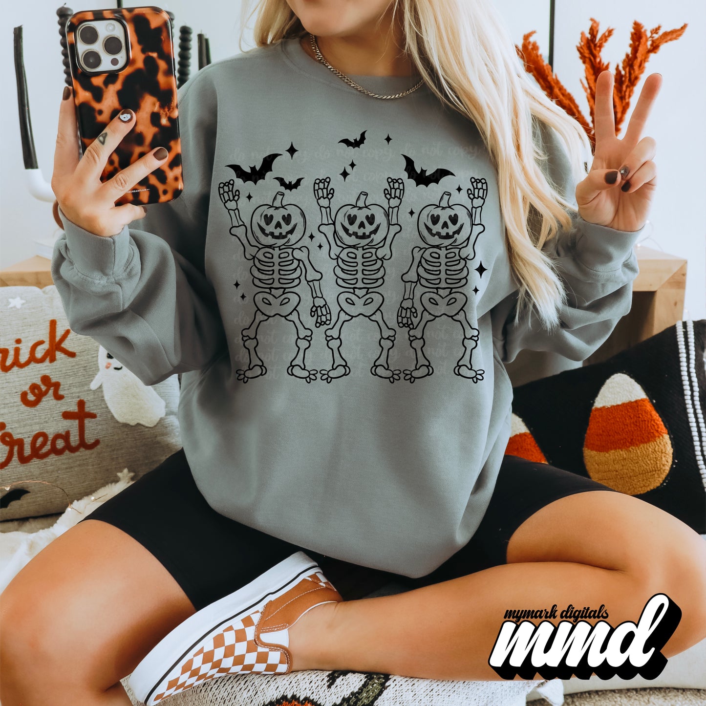 Pumpkin Skellies (black)