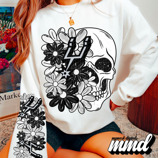 Floral Skull Colts - SLEEVE