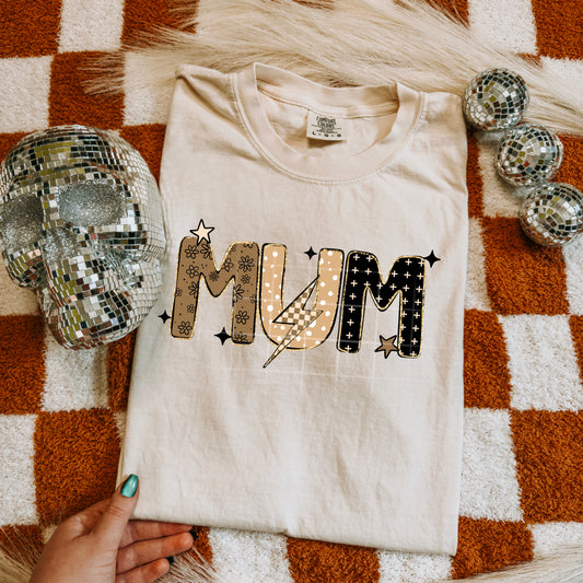 Neutral Mum w/Lightening Bolt