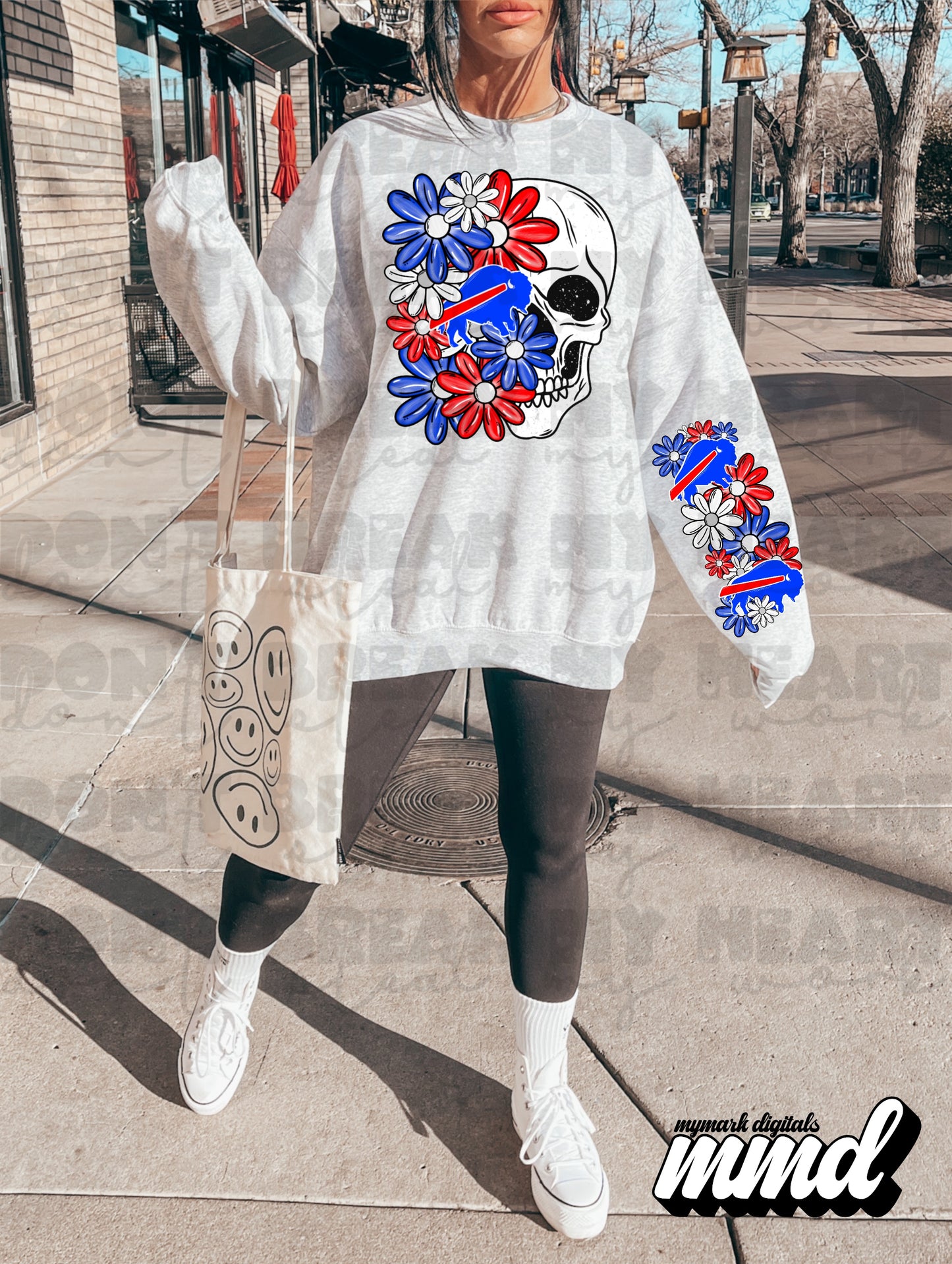 Floral Skull Bills - SLEEVE