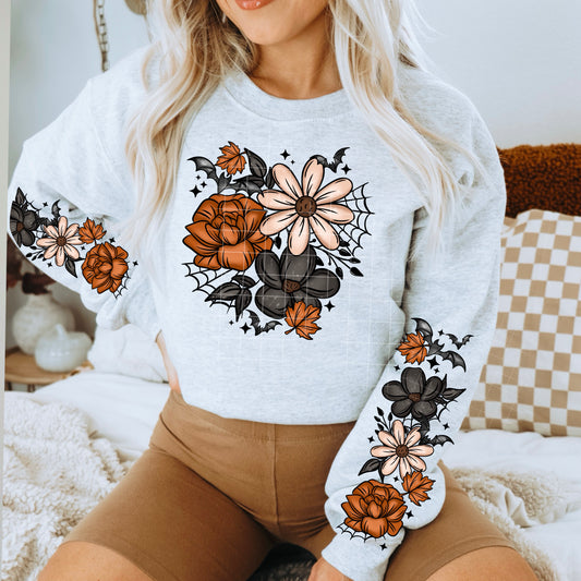 Fall flowers/bats (sleeves)
