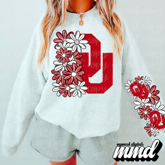 Floral Oklahoma Sooners - SLEEVE
