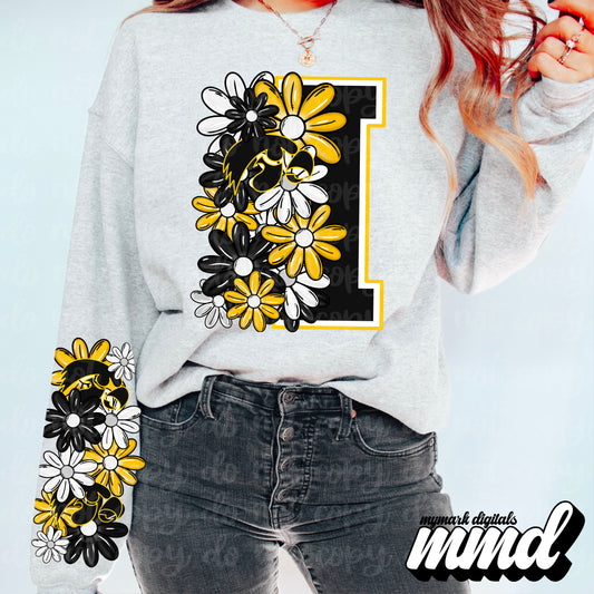 Floral Iowa Hawkeyes - SLEEVE