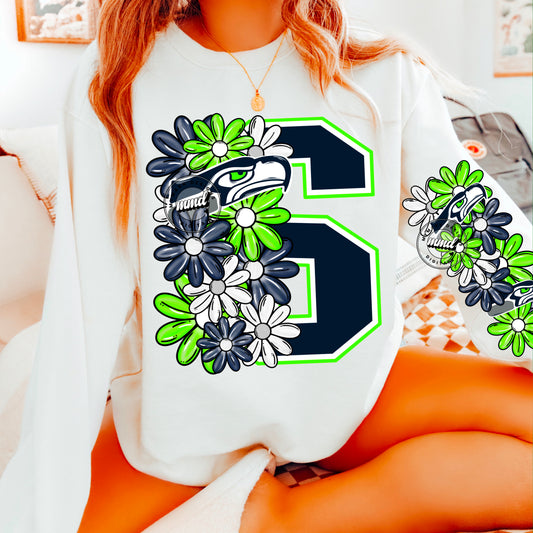 Floral Seahawks - CHEST