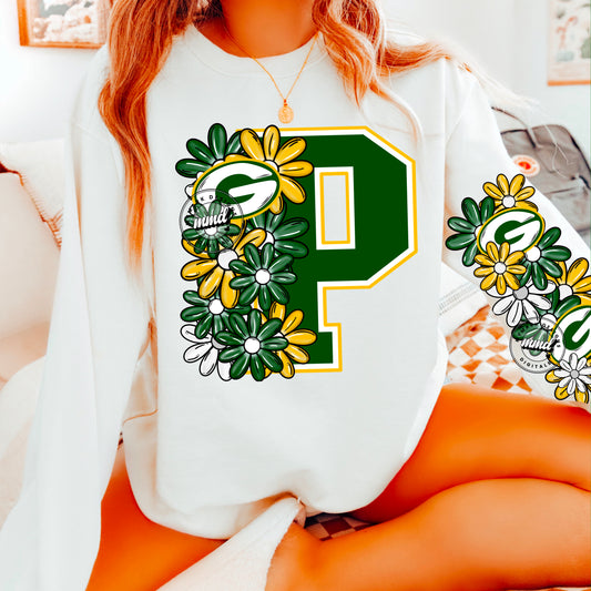 Floral Green Bay Packers - SLEEVE