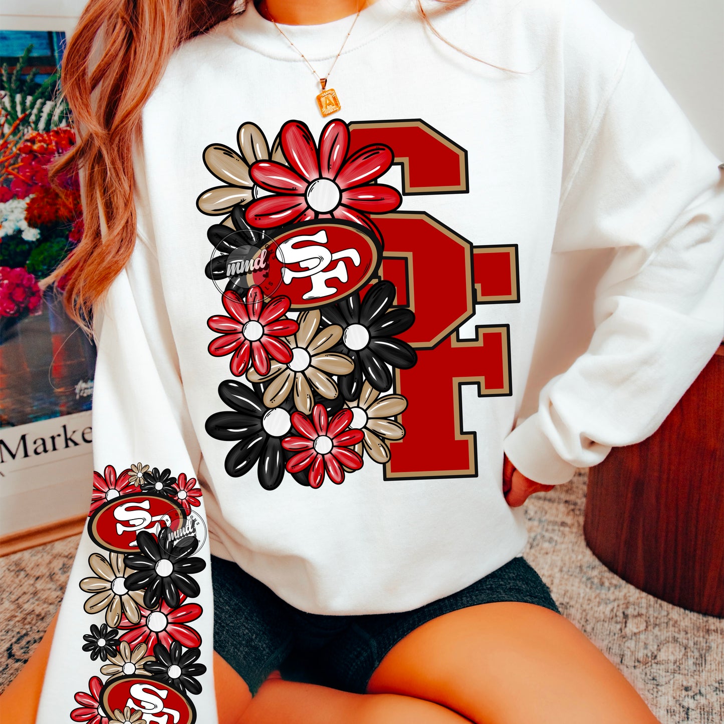 Floral San Fran 49ers - CHEST