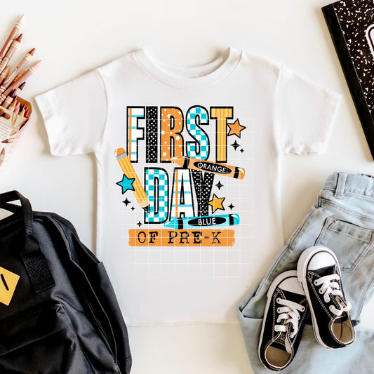 First Day Of Pre-K (blue)